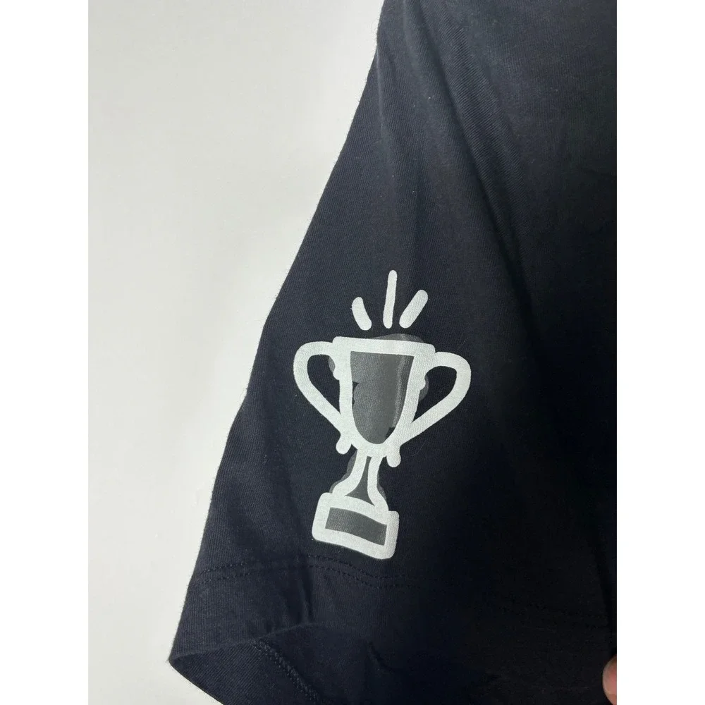 Nike Mens Black Graphic T-Shirt‎ Short Sleeve Doodle Art '72 Trophy Small